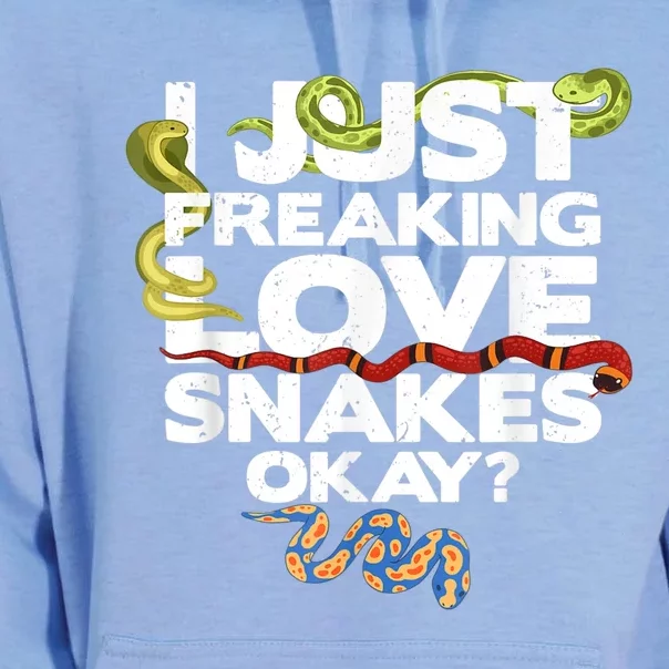 Snake Snake Lover  Reptile Lover Funny Snake Unisex Surf Hoodie