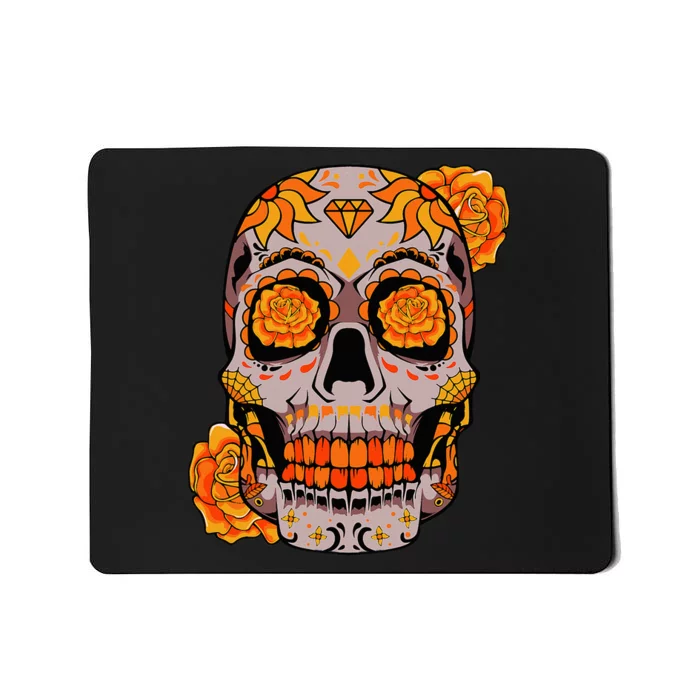 Sugar Skull Lazy Halloween Costume Cool Mexican Bones Mousepad