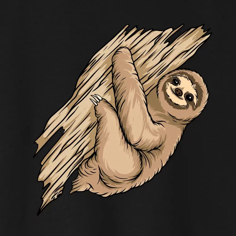 Sloth Women's Crop Top Tee