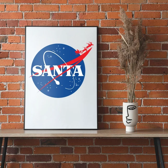 Santa Space Logo Poster