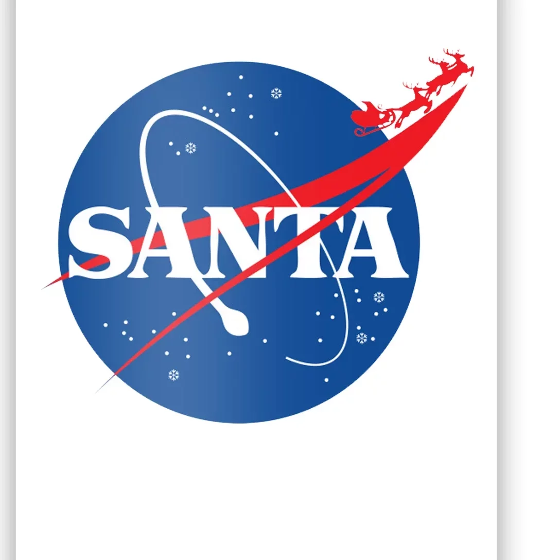 Santa Space Logo Poster