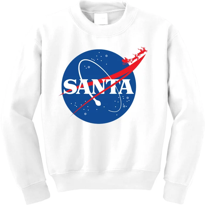 Santa Space Logo Kids Sweatshirt