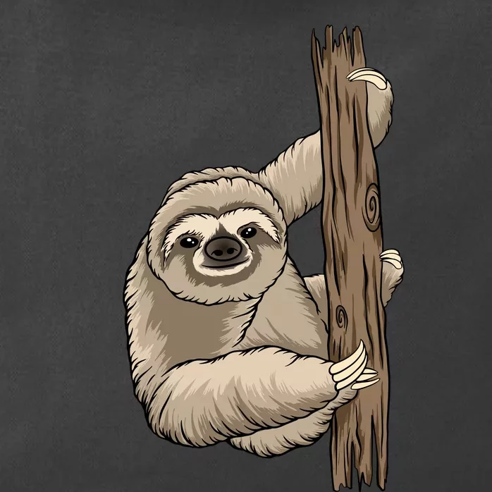 Sloth Zip Tote Bag