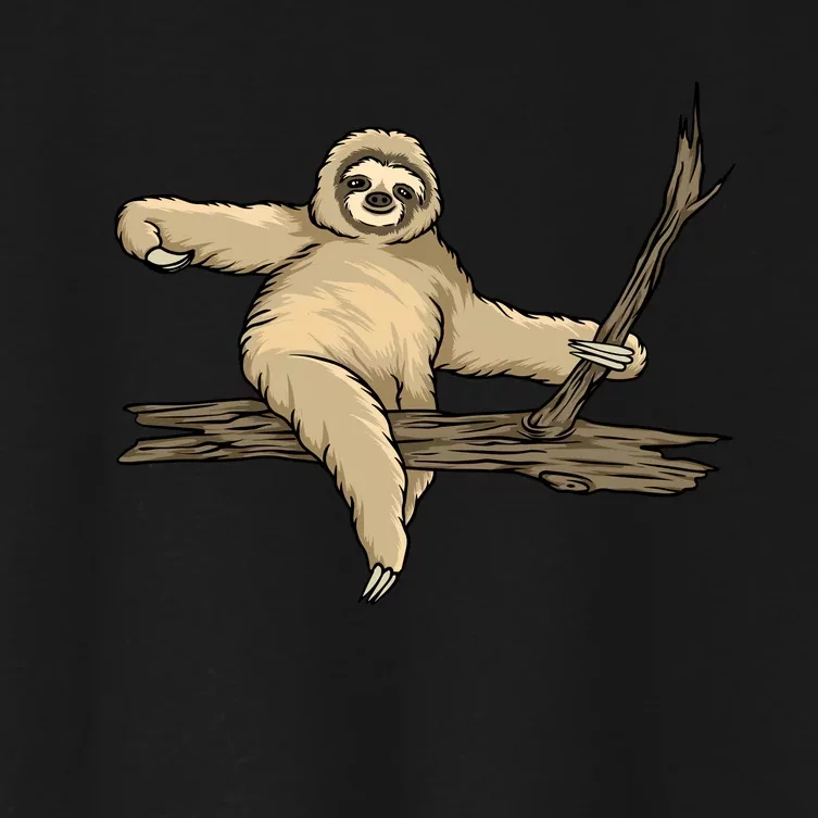 Sloth Women's Crop Top Tee