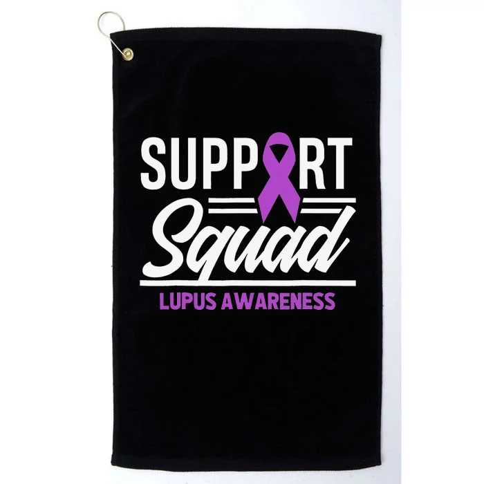 Support Squad Lupus Warrior Supporter Lupus Awareness Platinum Collection Golf Towel