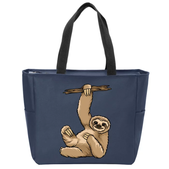 Sloth Zip Tote Bag