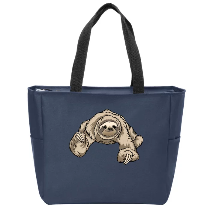 Sloth Zip Tote Bag