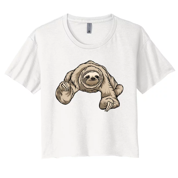 Sloth Women's Crop Top Tee