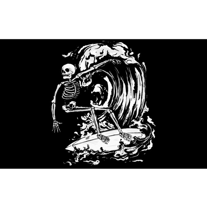 Skeleton Surfing Lazy Halloween Costume Skull Bones Surfer Bumper Sticker