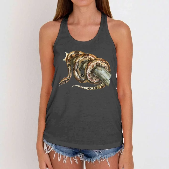 Snake Snake Lover  Men Snake Women's Knotted Racerback Tank