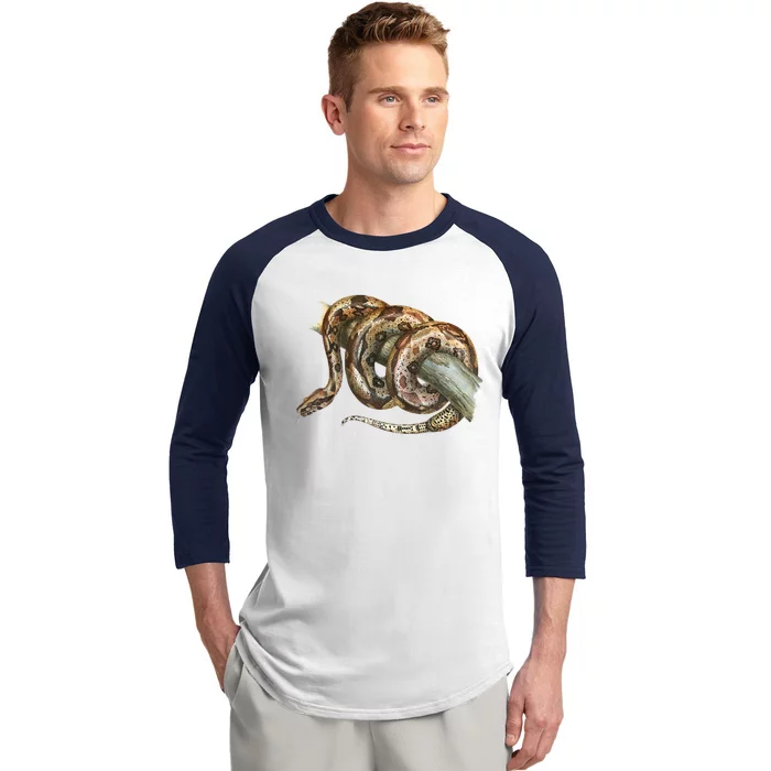 Snake Snake Lover  Men Snake Baseball Sleeve Shirt