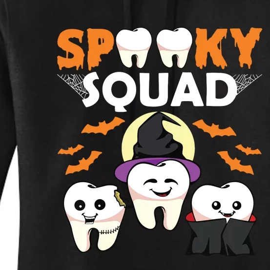 Spooky Squad Lazy Halloween Costume Dental Assistant Women's Pullover Hoodie