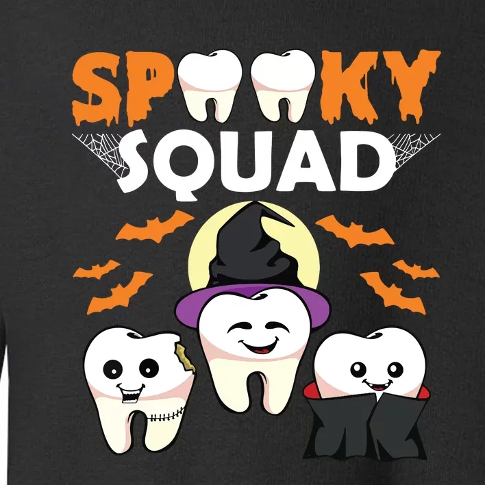 Spooky Squad Lazy Halloween Costume Dental Assistant Toddler Sweatshirt