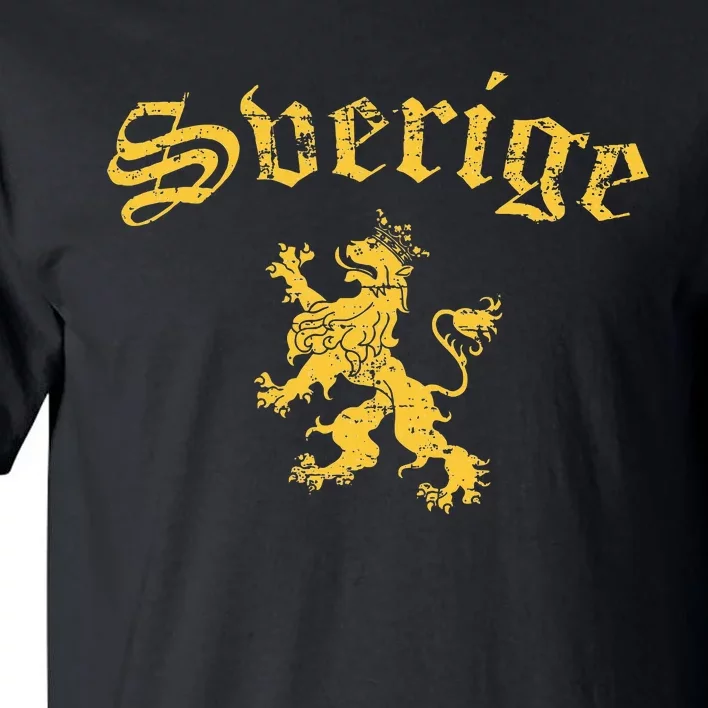 Sverige Sweden Lion Symbol Swedish Pride Tall T-Shirt