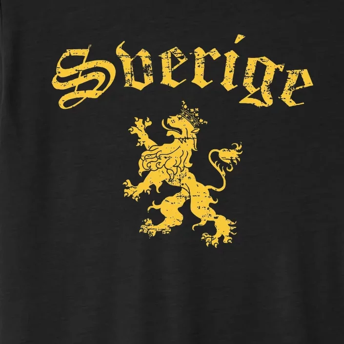 Sverige Sweden Lion Symbol Swedish Pride ChromaSoft Performance T-Shirt