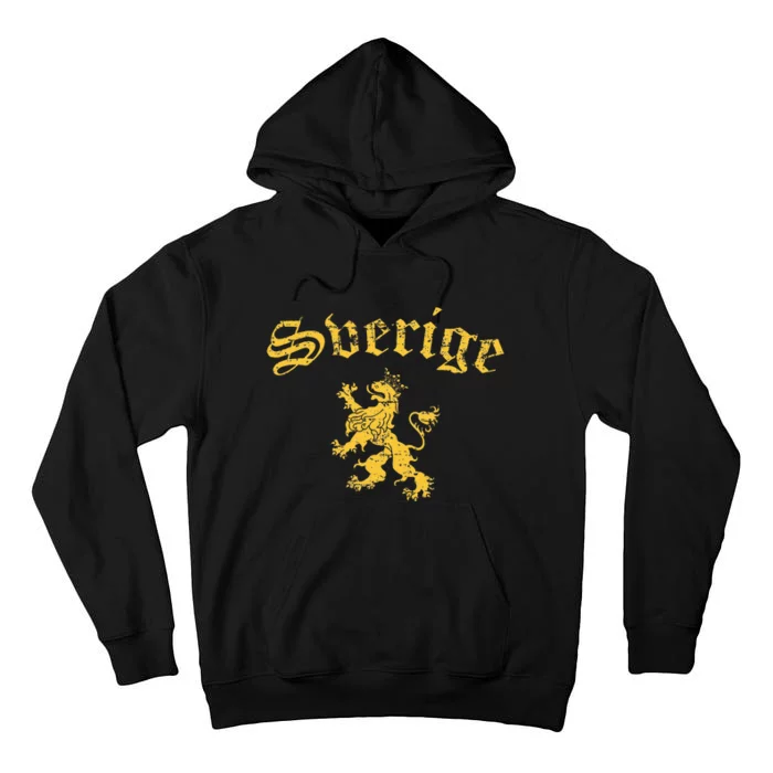 Sverige Sweden Lion Symbol Swedish Pride Tall Hoodie