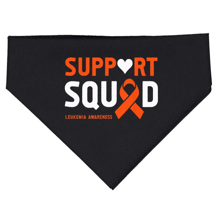 Support Squad Leukemia Awareness (1) USA-Made Doggie Bandana