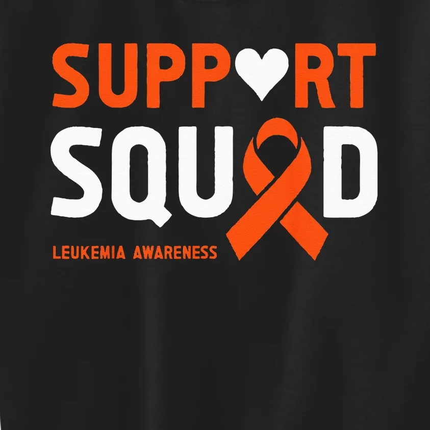 Support Squad Leukemia Awareness (1) Kids Sweatshirt