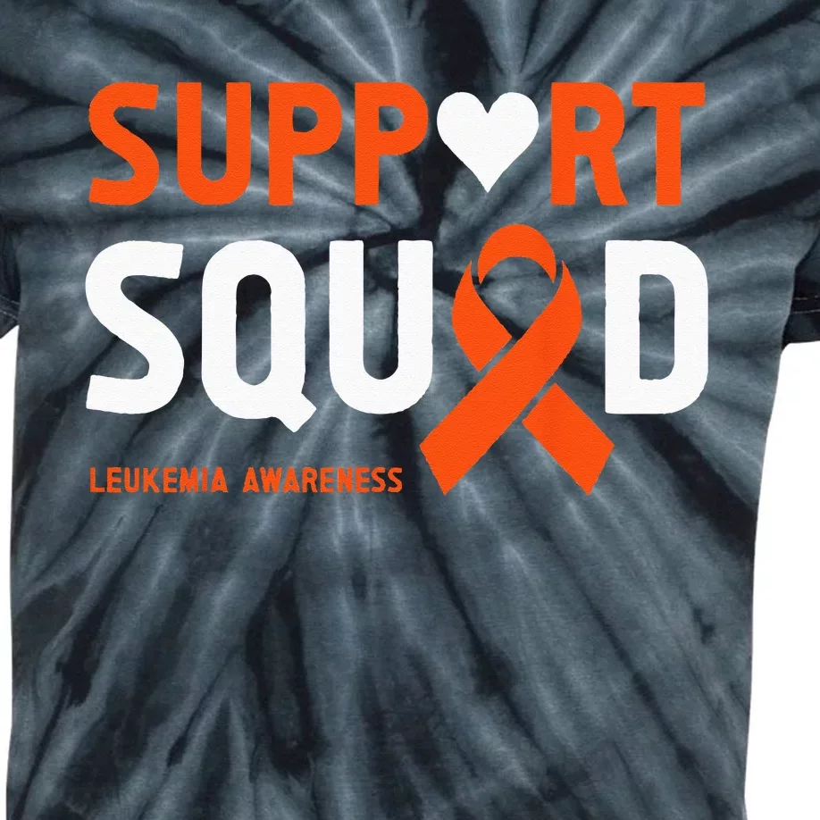 Support Squad Leukemia Awareness (1) Kids Tie-Dye T-Shirt