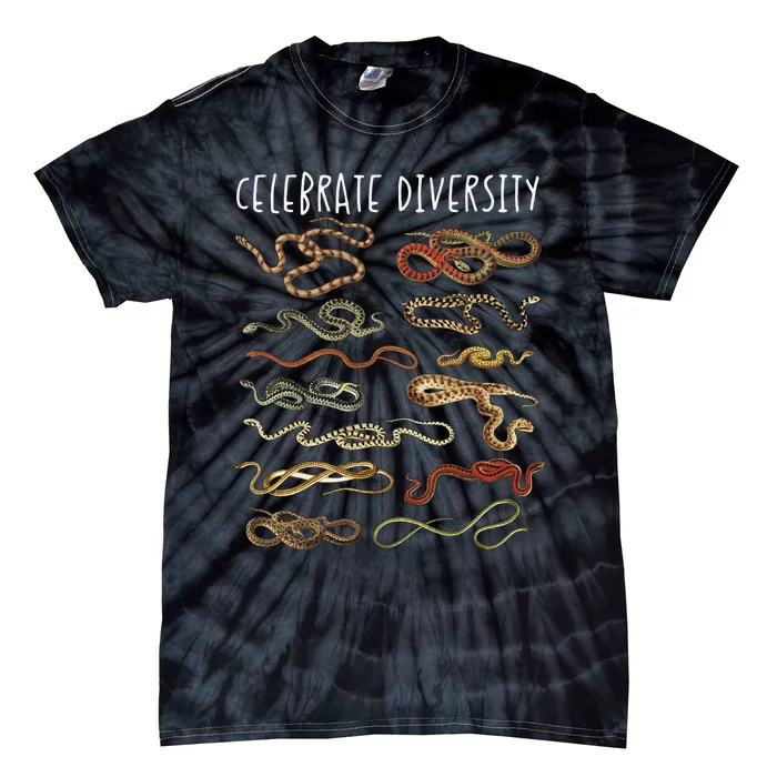 Snake Snake Lover Types Of Snakes Snakes Tie-Dye T-Shirt