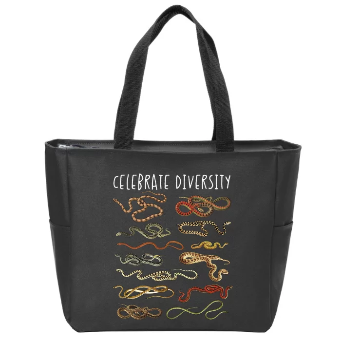 Snake Snake Lover Types Of Snakes Snakes Zip Tote Bag