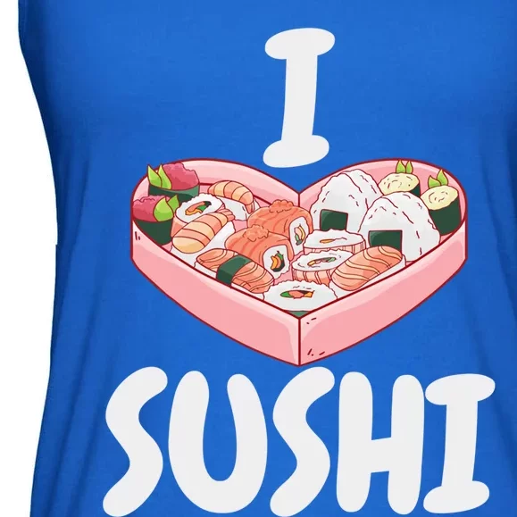 Sushi Sushi Lover Kawaii Funny Gift Ladies Essential Flowy Tank