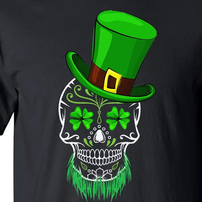 Sugar Skull Leprechaun St Patricks Day Women Tall T-Shirt