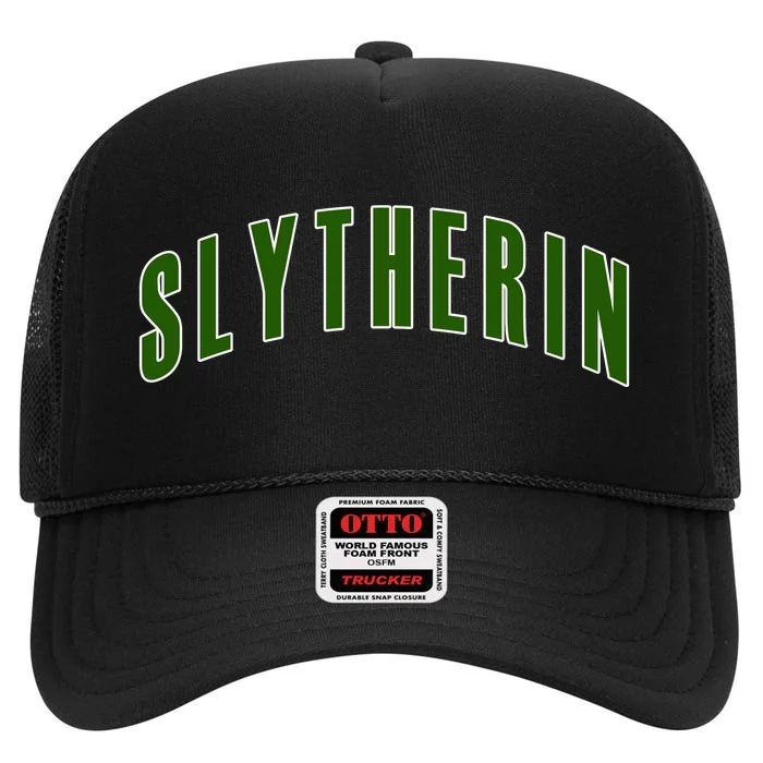 Slytherin High Crown Mesh Trucker Hat