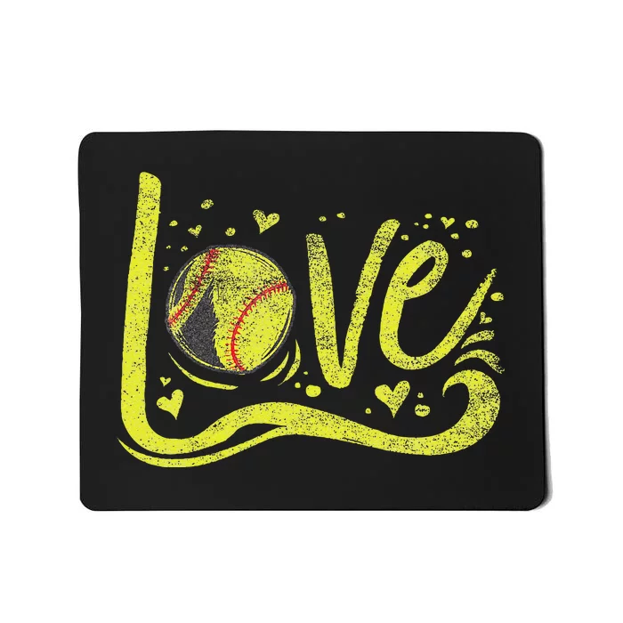 Softball  Softball Lover Softball Mom Mousepad