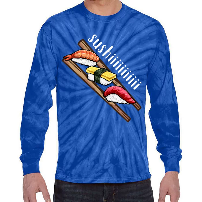 Sushi Sushi Lover Gift Tie-Dye Long Sleeve Shirt