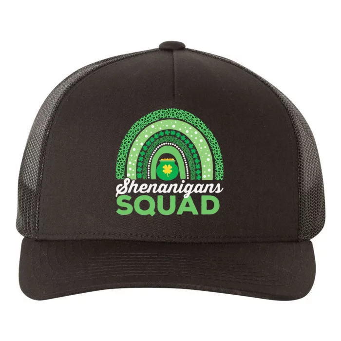 Shenanigans Squad  Leopard Pattern Funny St Patricks Day Yupoong Adult 5-Panel Trucker Hat