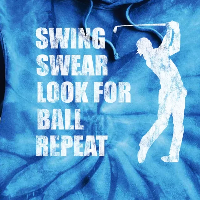 Swing Swear Look For Ball Repeat Cute Gift Tie Dye Hoodie