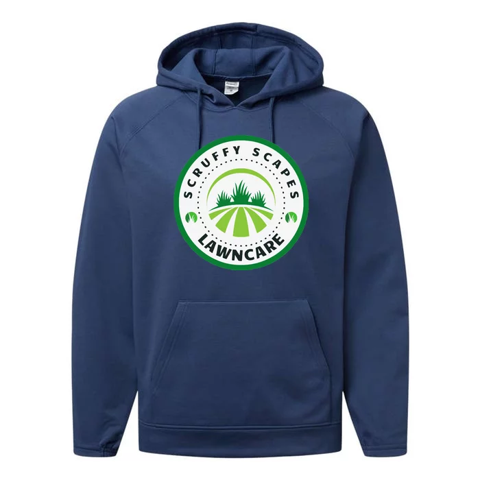 Scruffy Scapes Lawn Care Knoxville Tn Performance Fleece Hoodie