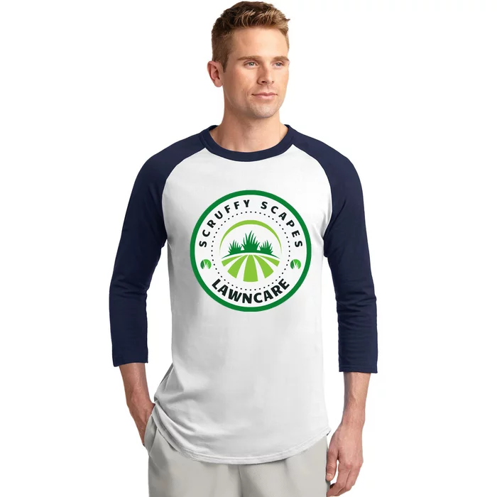 Scruffy Scapes Lawn Care Knoxville Tn Baseball Sleeve Shirt