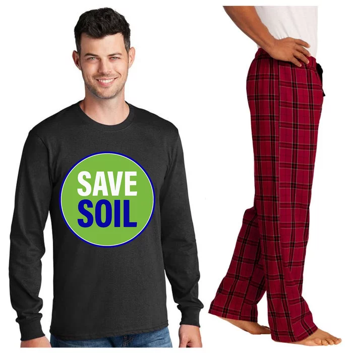 Save Soil Let Us Make It Happen Support Save Soil Movement Long Sleeve Pajama Set