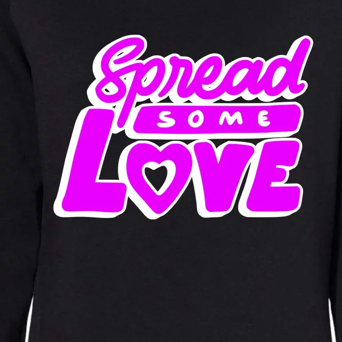 Spread Some Love Retro Womens California Wash Sweatshirt