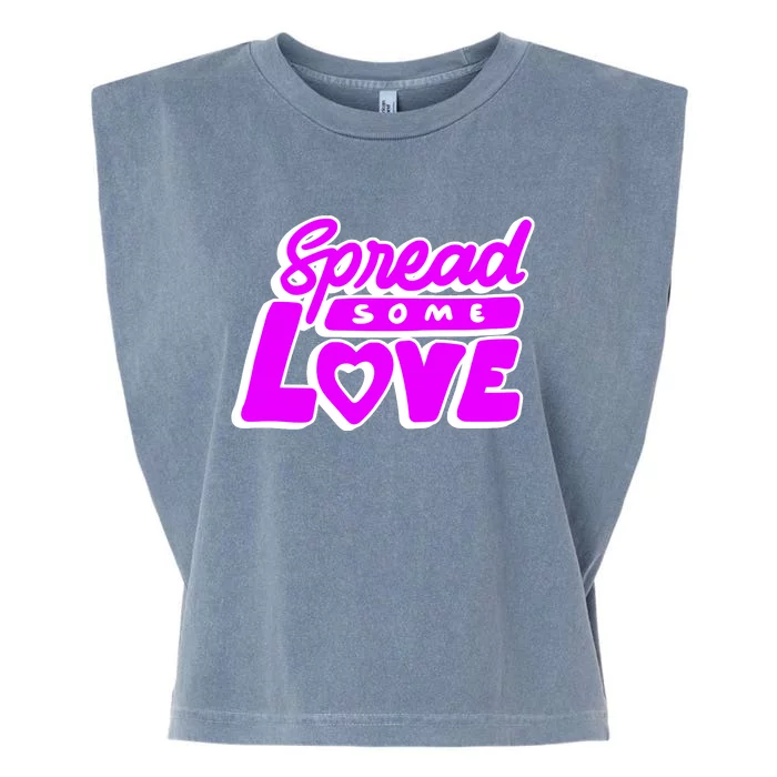 Spread Some Love Retro Garment-Dyed Women's Muscle Tee