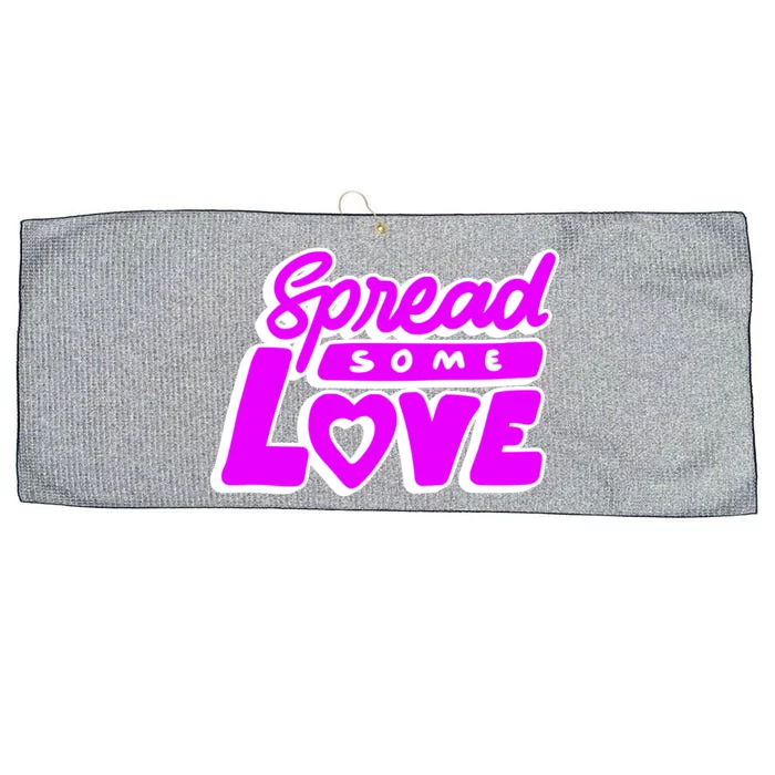 Spread Some Love Retro Large Microfiber Waffle Golf Towel