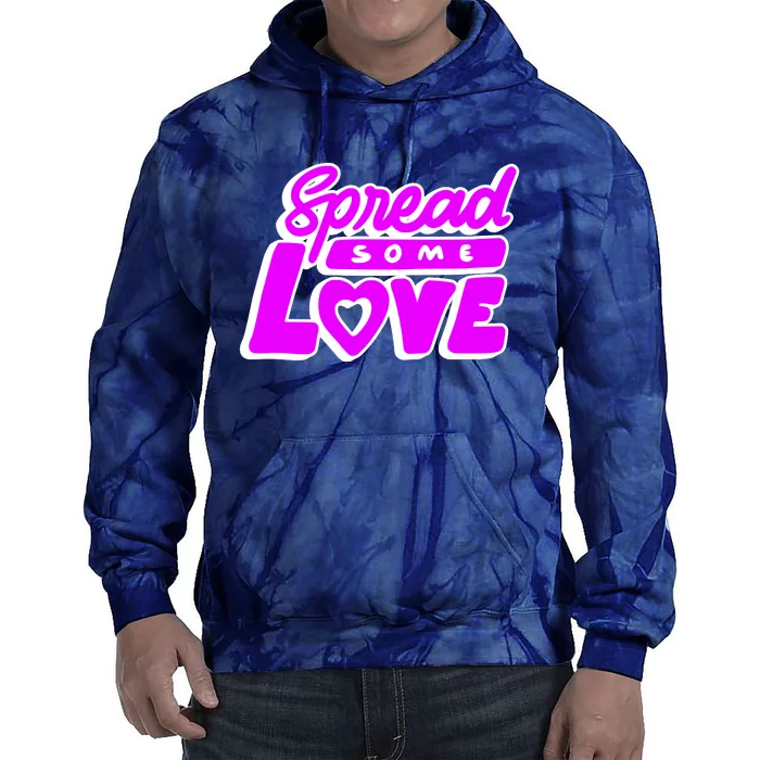 Spread Some Love Retro Tie Dye Hoodie