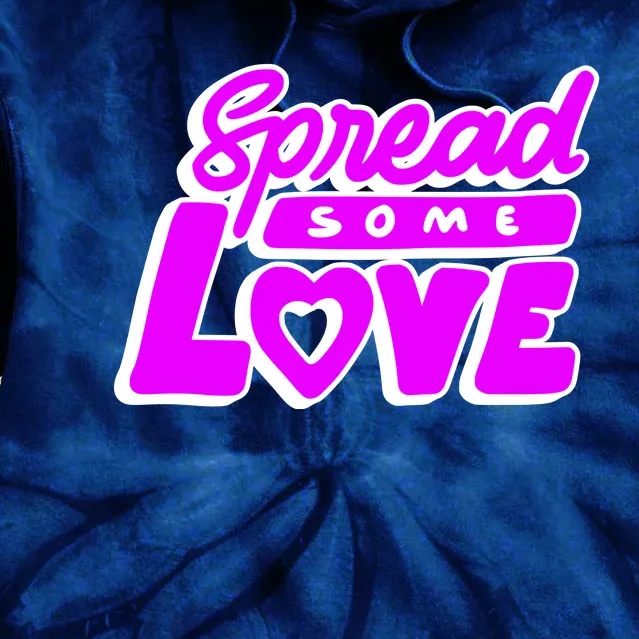 Spread Some Love Retro Tie Dye Hoodie