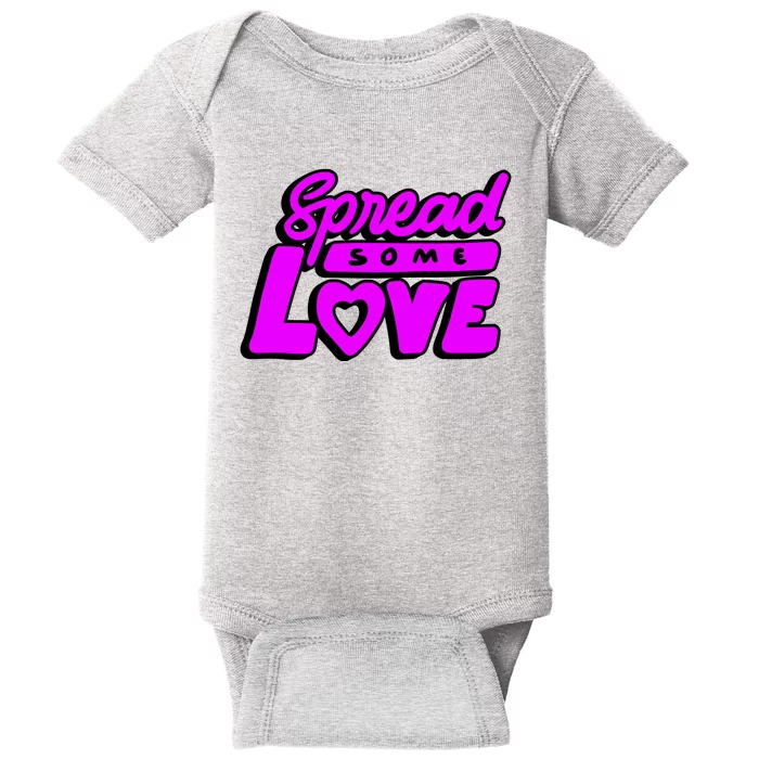 Spread Some Love Retro Baby Bodysuit