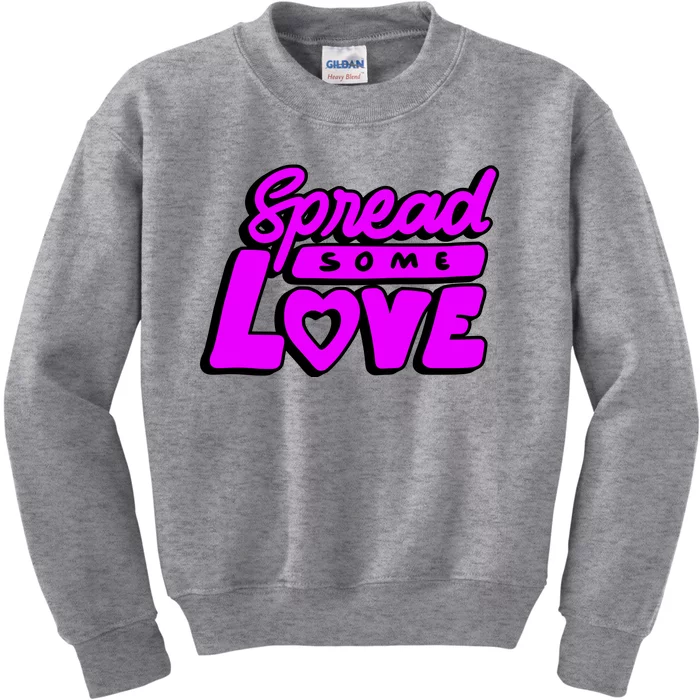 Spread Some Love Retro Kids Sweatshirt