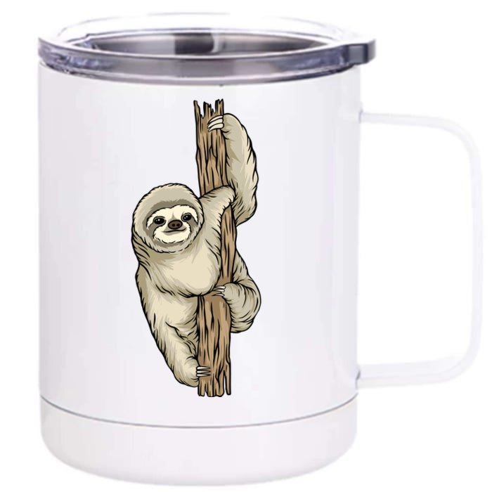 Sloth Front & Back 12oz Stainless Steel Tumbler Cup