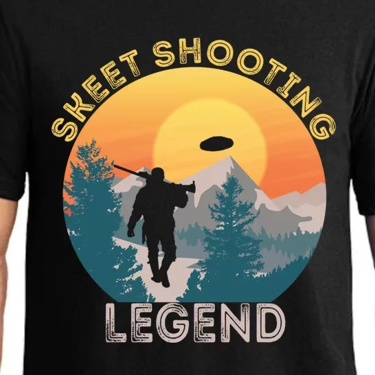 Skeet Shooting Legend Skeet Trap Clay Outdoor Sports Lover Cool Gift Pajama Set