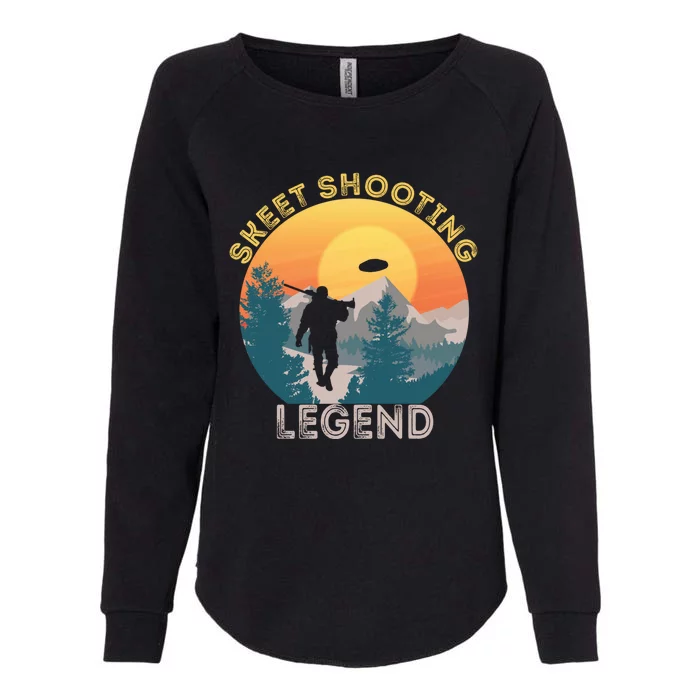 Skeet Shooting Legend Skeet Trap Clay Outdoor Sports Lover Cool Gift Womens California Wash Sweatshirt