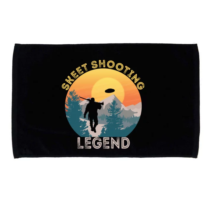 Skeet Shooting Legend Skeet Trap Clay Outdoor Sports Lover Cool Gift Microfiber Hand Towel