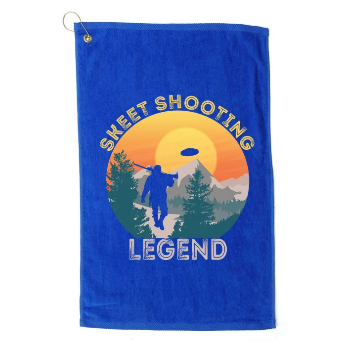 Skeet Shooting Legend Skeet Trap Clay Outdoor Sports Lover Cool Gift Platinum Collection Golf Towel