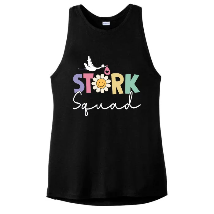 Stork Squad Labor And Delivery Nurse Labor And Delivery Nurse L And D Nurse Ladies Tri-Blend Wicking Tank