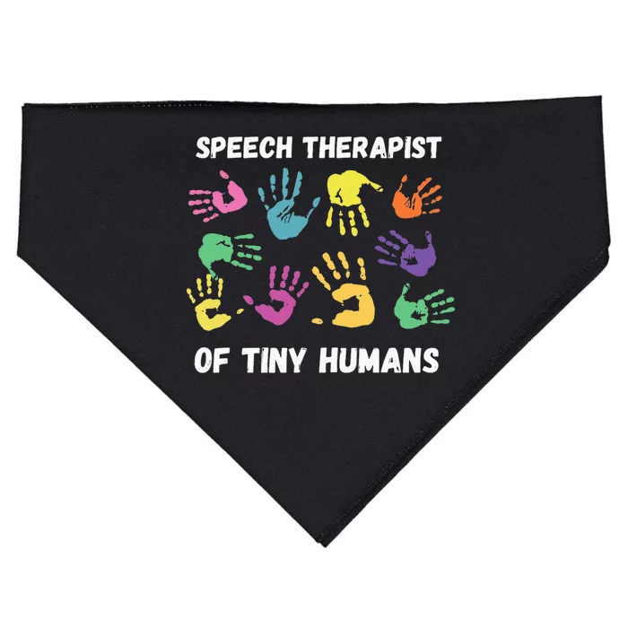 SLP Speech Language Pathology Therapist USA-Made Doggie Bandana