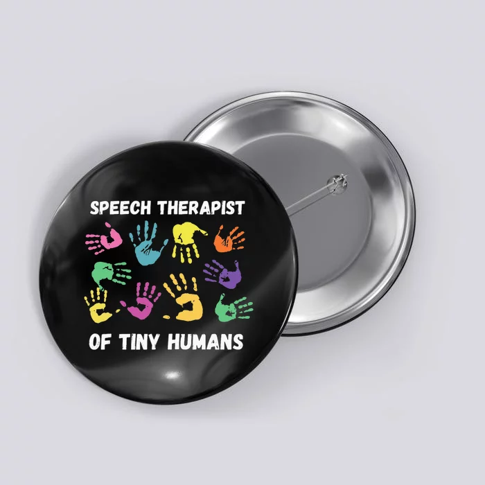 SLP Speech Language Pathology Therapist Button